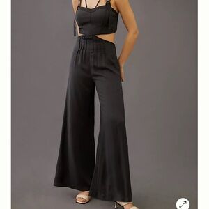 Anthropologie Black Harness Jumpsuit Set